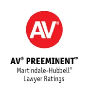 AV Preeminent, Martindale-Hubbell Lawyer Ratings badge